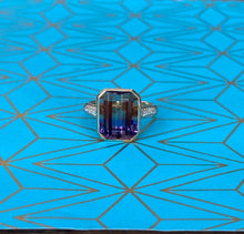 Load image into Gallery viewer, Yellow Gold Ametrine and Diamond Cocktail Ring