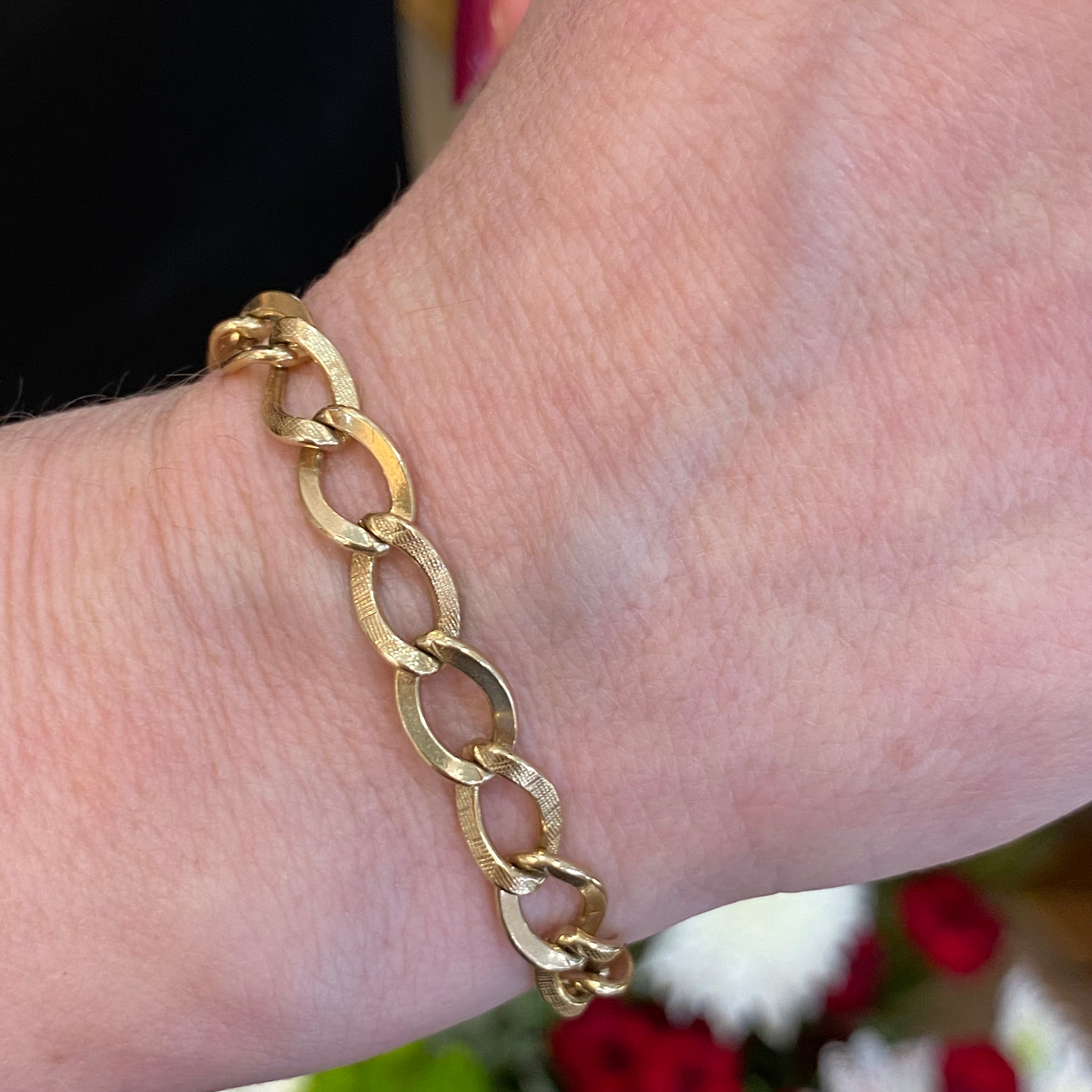 Vintage Gold Charm Bracelet