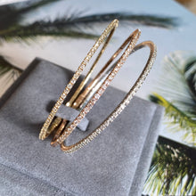 Load image into Gallery viewer, Rose Gold Diamond Flex Bangle