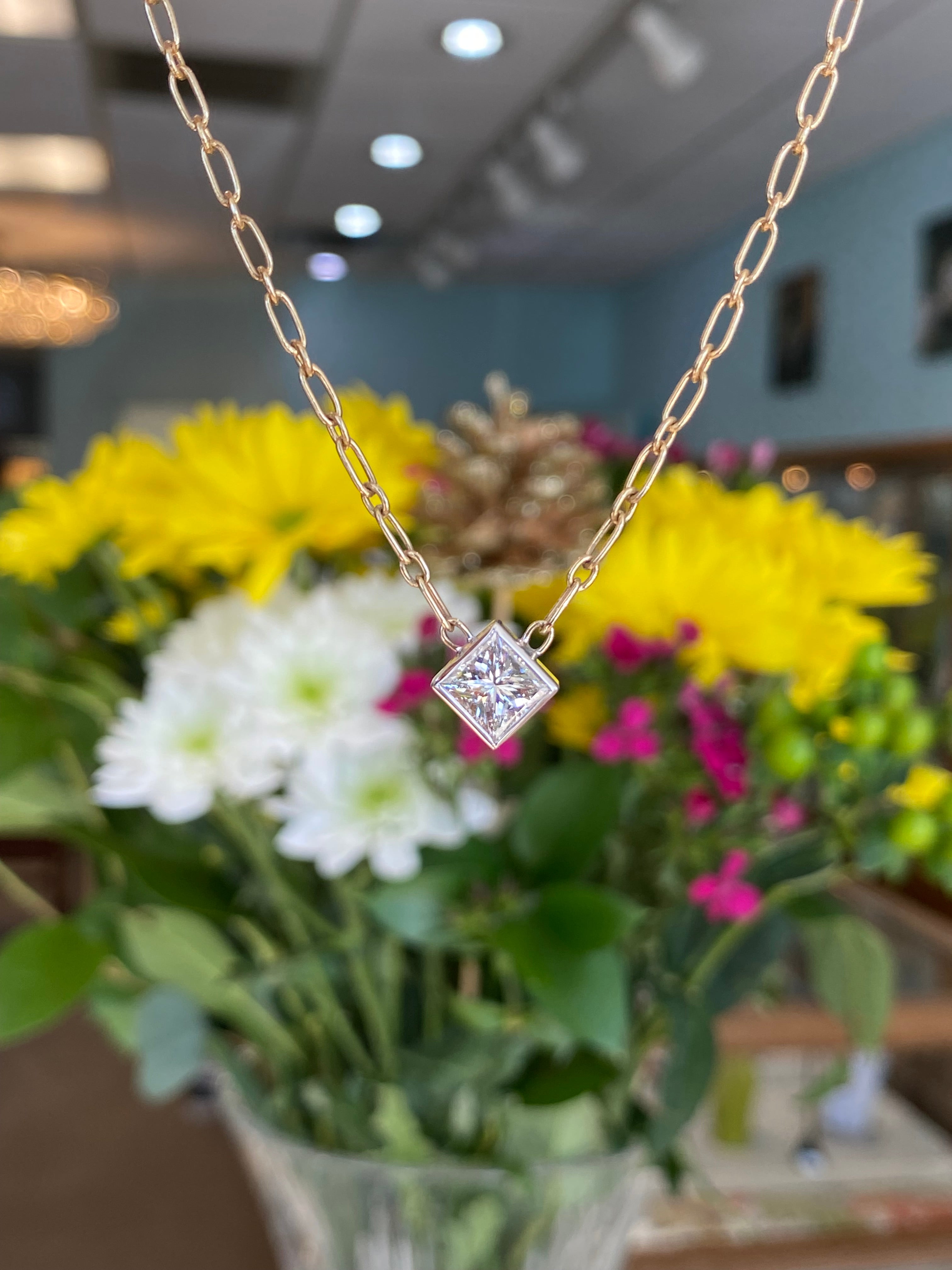 The Diamond Compass Necklace