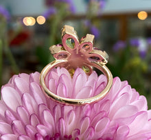 Load image into Gallery viewer, Gemstone Flower Burst Ring