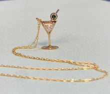 Load image into Gallery viewer, Yellow Gold Martini Necklace