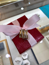 Load image into Gallery viewer, Yellow Gold and Diamond Interwoven Bands Ring