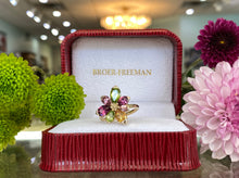 Load image into Gallery viewer, Gemstone Flower Burst Ring