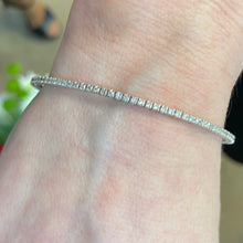 Load image into Gallery viewer, White Gold 1.00 ct. Diamond Flex Bangle Bracelet