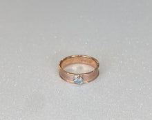Load image into Gallery viewer, Pear Diamond Two Tone Gold Band