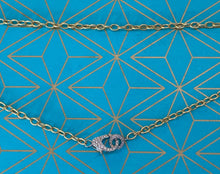 Load image into Gallery viewer, Sparkle Clasp Two Tone Gold Necklace