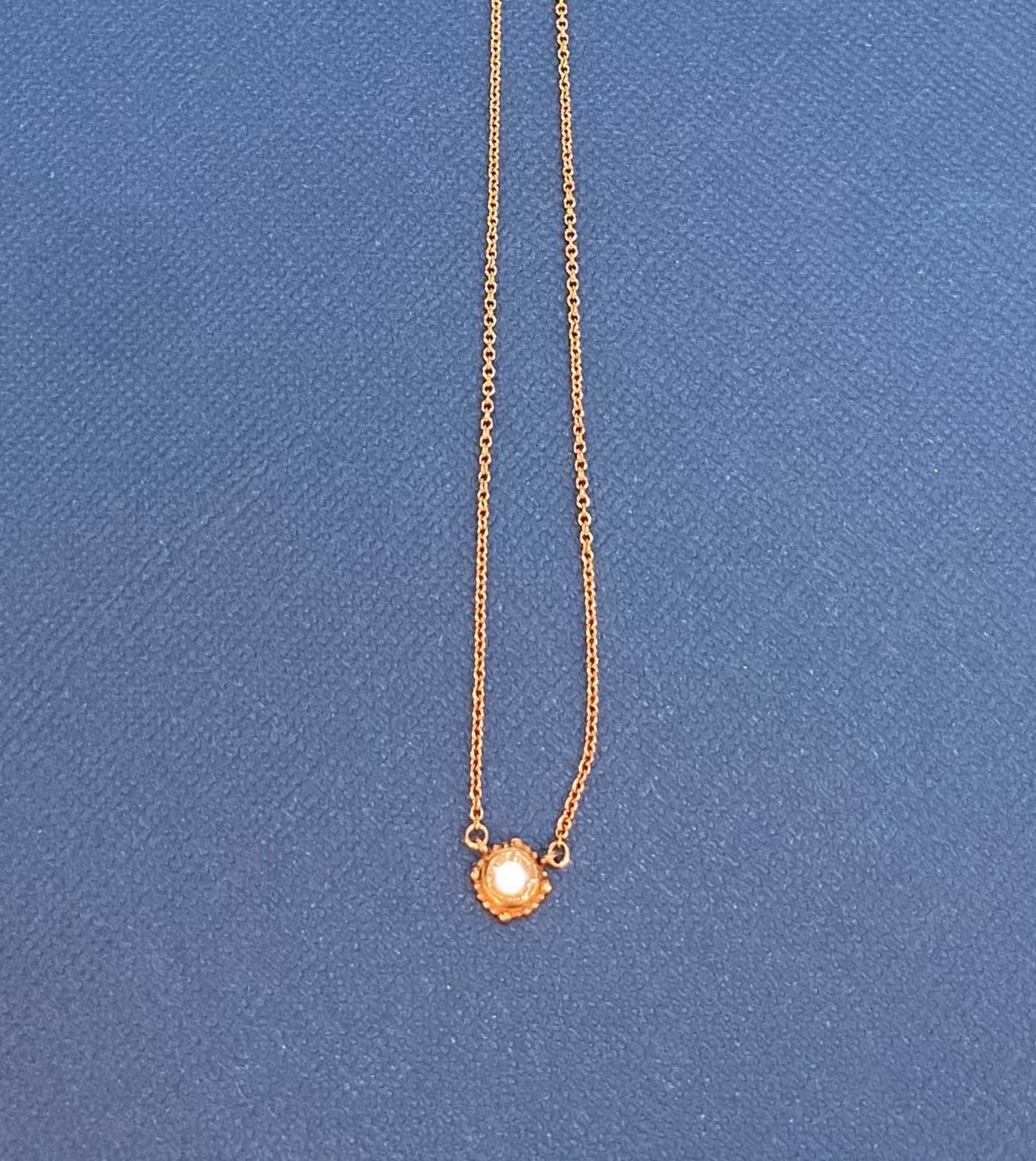 Rose Gold 0.19 ct. Diamond Drop Necklace