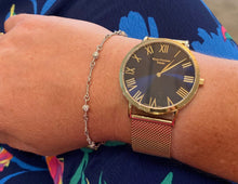 Load image into Gallery viewer, 18K Textured Diamond Line Bracelet