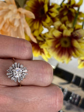Load image into Gallery viewer, Vintage Starburst Diamond Ring