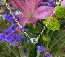 Load image into Gallery viewer, Sparkle Clasp Two Tone Gold Necklace