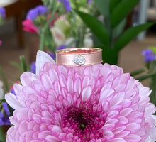 Load image into Gallery viewer, Pear Diamond Two Tone Gold Band