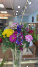 Load and play video in Gallery viewer, Opal Sapphire & Diamond Necklace