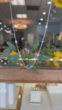 Load and play video in Gallery viewer, Sapphire Diamonds By The Yard Necklace
