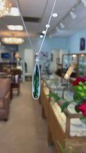 Load and play video in Gallery viewer, Green Tourmaline and Diamond Necklace

