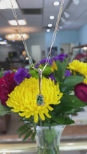 Load and play video in Gallery viewer, Green Tourmaline and Diamond Necklace - One of a kind! π