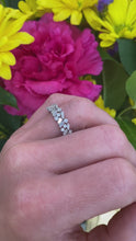 Load and play video in Gallery viewer, Mosaic White Gold and Diamond Ring