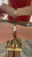 Load and play video in Gallery viewer, Iconic Diamond Bangle Bracelet in 18K White Gold