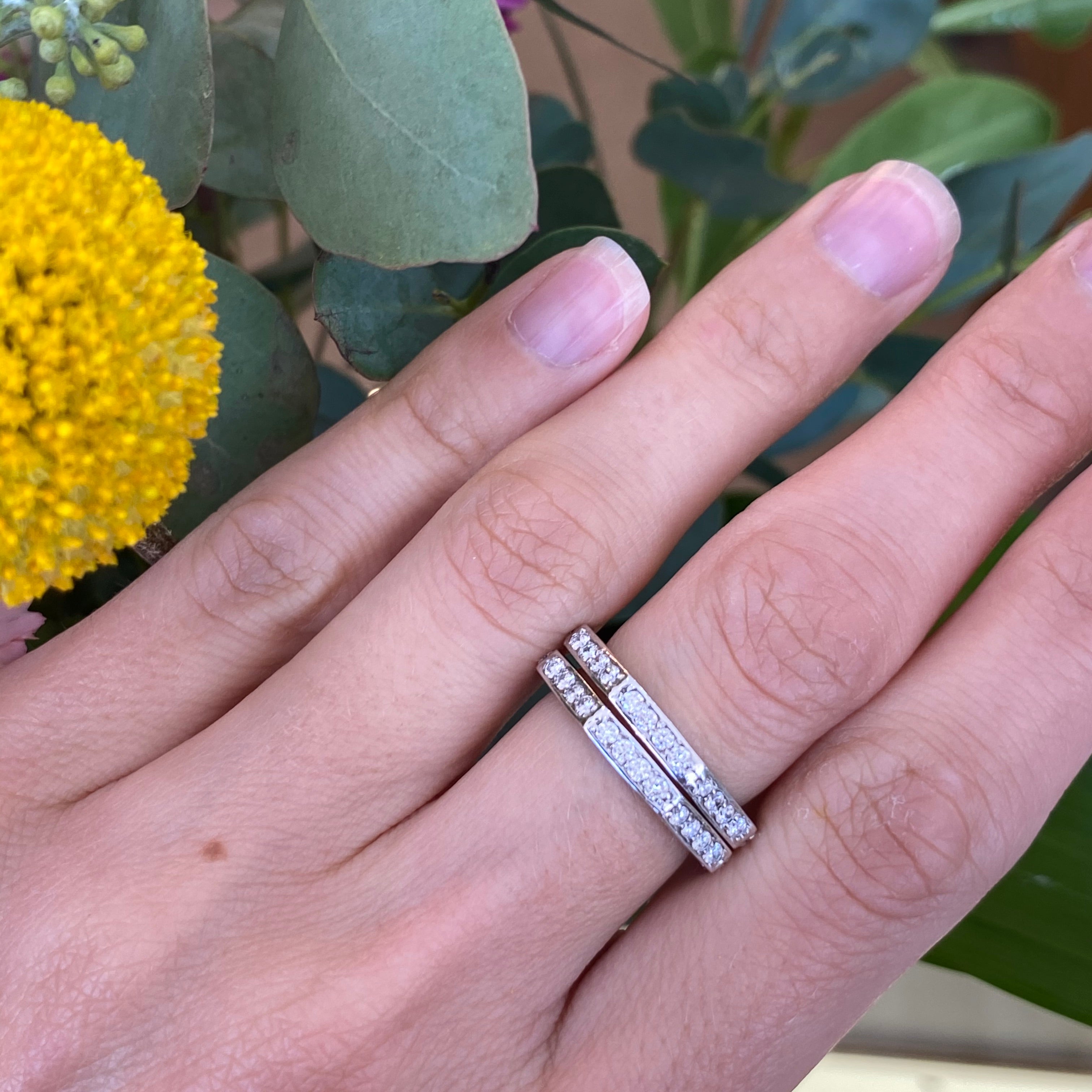 Geometric Diamond Band