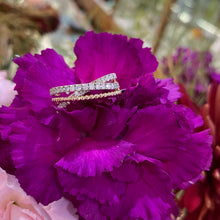 Load image into Gallery viewer, Diamond Beaded Criss-Cross Ring in Yellow Gold