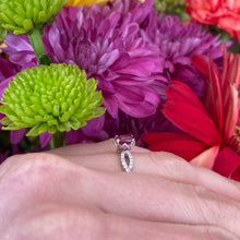 Load image into Gallery viewer, Pink Tourmaline & Diamond Infinity Twist Ring