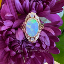 Load image into Gallery viewer, Vintage Opal & Diamond Ring
