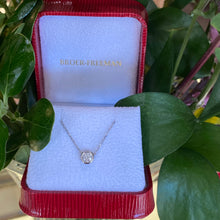 Load image into Gallery viewer, Everyday 0.40 Ct. Round Diamond Bezel Necklace in White Gold