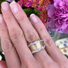Load image into Gallery viewer, Ruffle Diamond Edge Ring