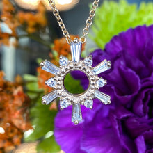 Load image into Gallery viewer, Diamond Sun Pendant and Chain