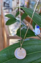 Load image into Gallery viewer, Stars and Moon Disc Necklace