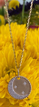 Load image into Gallery viewer, Stars and Moon Disc Necklace
