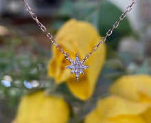 Load image into Gallery viewer, Rose Gold North Star Necklace
