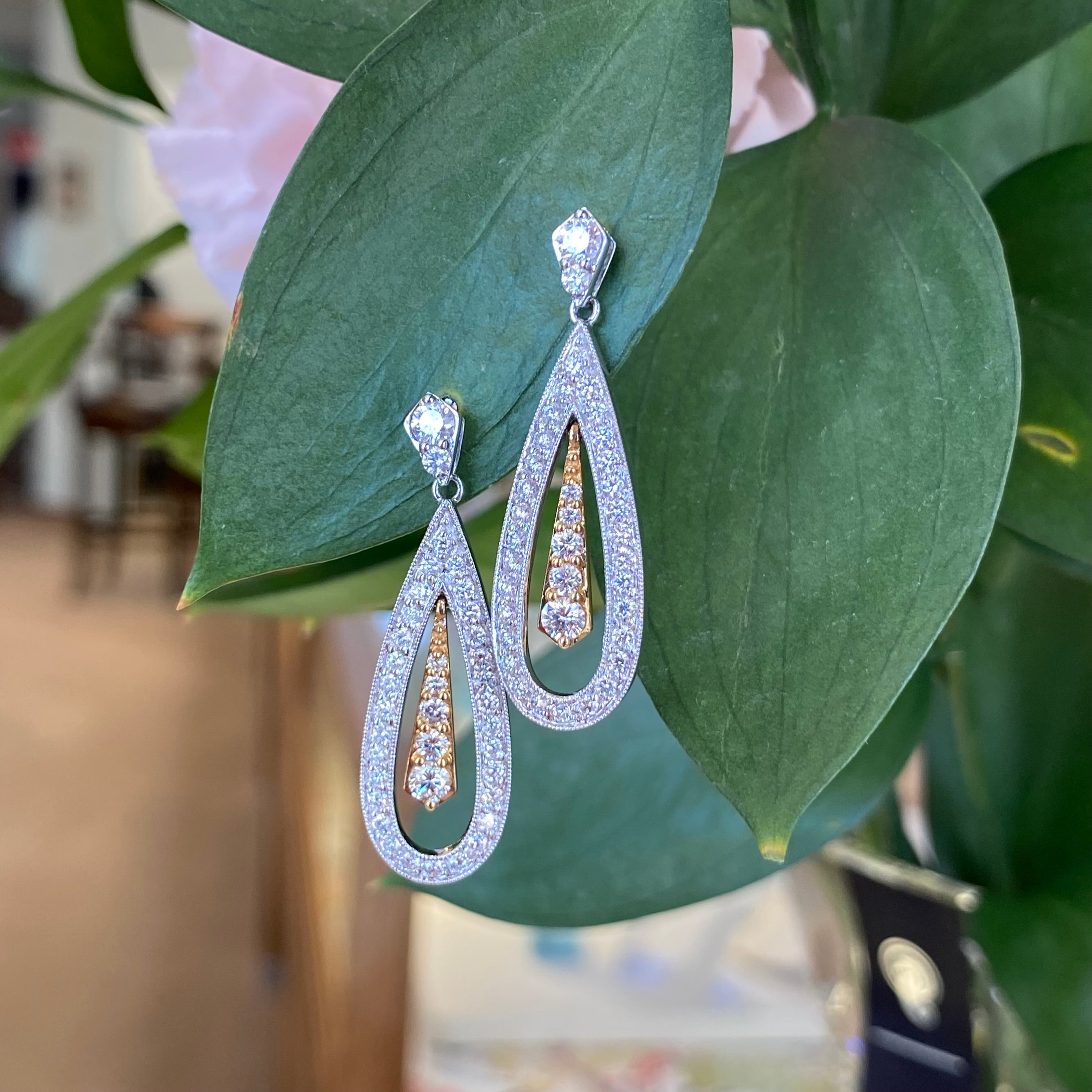 Illumina Teardrop Diamond Earrings