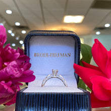 Load image into Gallery viewer, Fancy Round Solitaire Engagement Ring with Filigree Scroll Work