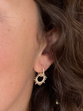Load image into Gallery viewer, You Are My Sunshine Yellow Gold and Diamond Earrings