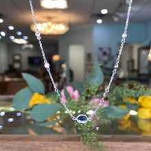 Load image into Gallery viewer, Sapphire Diamonds By The Yard Necklace
