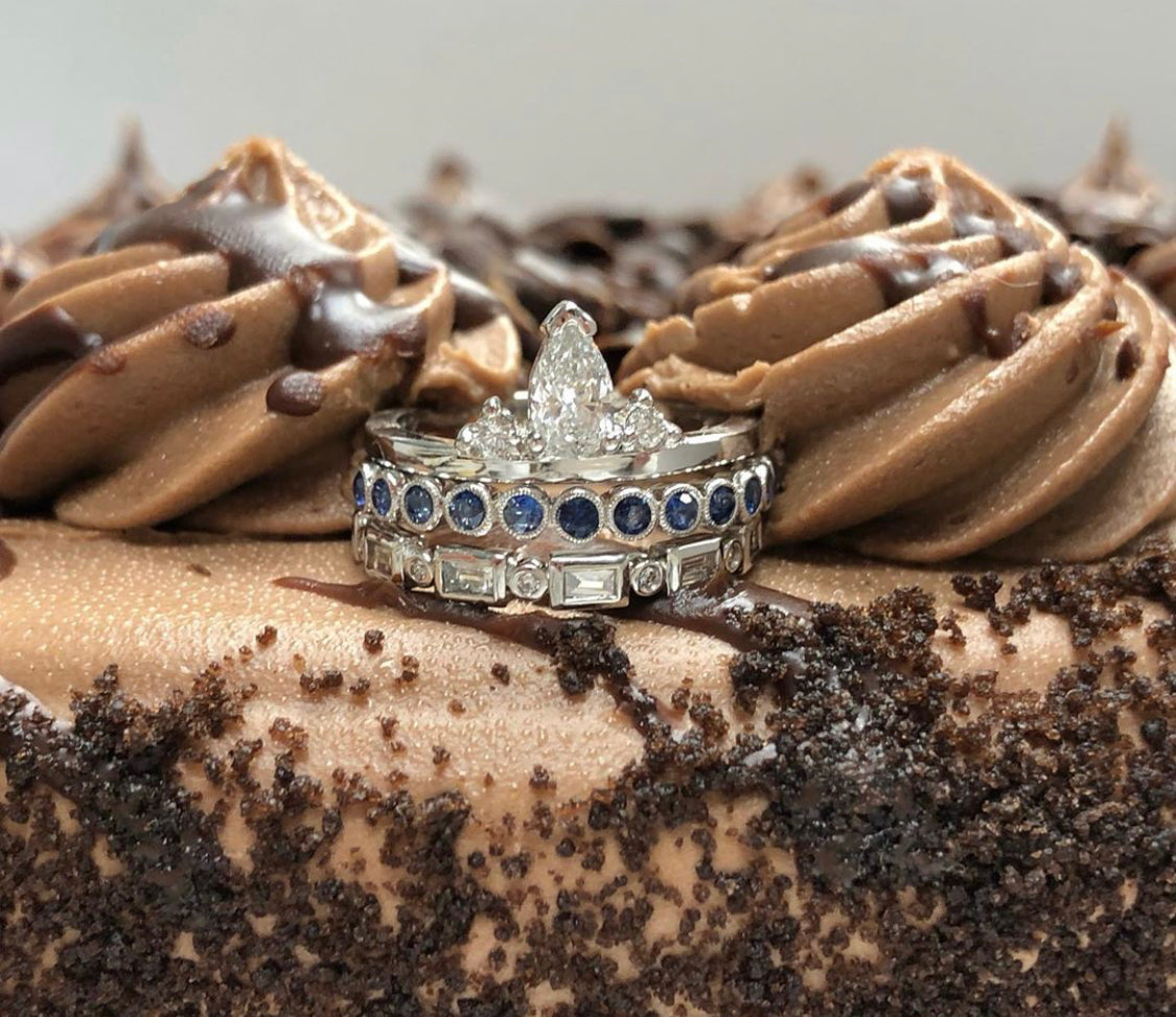 Pear Shaped Diamond Ring