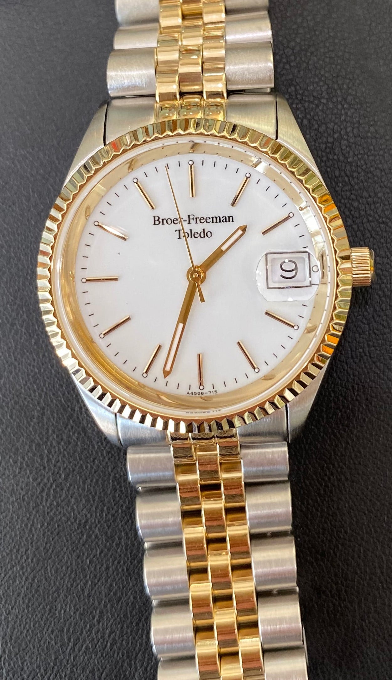 White Dial Two Toned Gold & Silver Watch