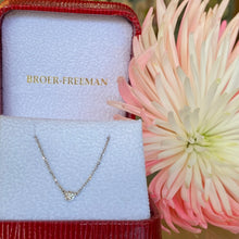 Load image into Gallery viewer, Everyday 0.05 Ct. Diamond Bezel Necklace in White Gold