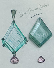 Load image into Gallery viewer, Aquamarine & Pink Sapphire Necklace