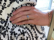 Load image into Gallery viewer, Pale Blue Sapphire & Baguette Diamond Ring