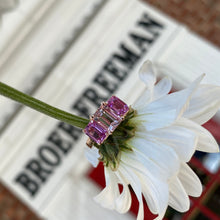 Load image into Gallery viewer, *On The Rocks* Morganite, Pink Sapphire & Diamond Cocktail Ring in Rose Gold 🍹