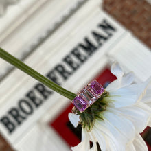 Load image into Gallery viewer, *On The Rocks* Morganite, Pink Sapphire & Diamond Cocktail Ring in Rose Gold 🍹