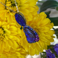 Load image into Gallery viewer, Opal Sapphire & Diamond Necklace