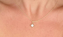 Load image into Gallery viewer, Double Flower Diamond Inset Necklace