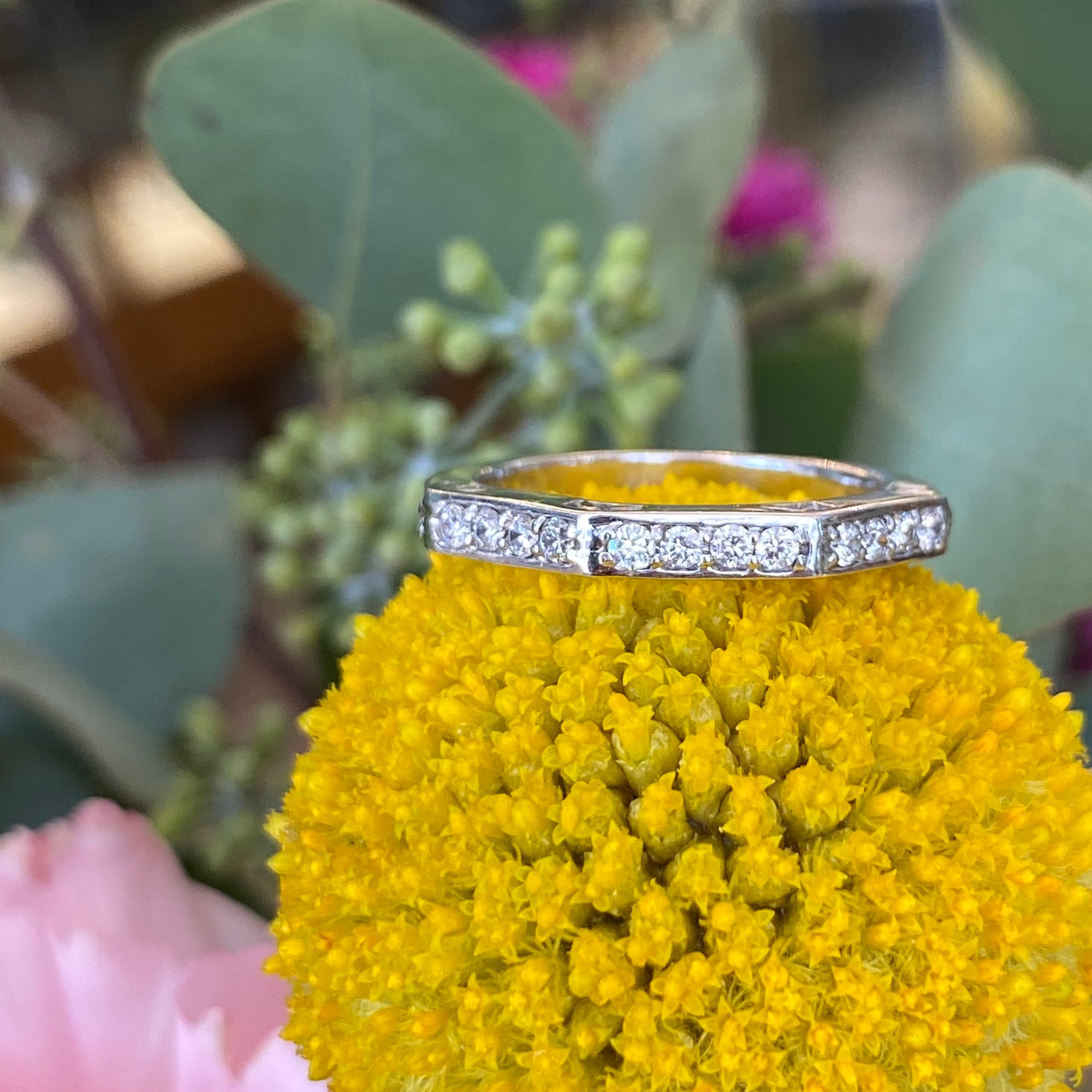 Geometric Diamond Band