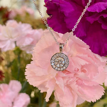 Load image into Gallery viewer, Diamond Halo Pendant in White Gold
