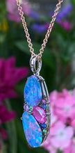Load image into Gallery viewer, Opal Sapphire & Garnet Necklace
