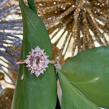 Load image into Gallery viewer, Morganite and Diamond Ring in Rose Gold