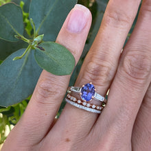 Load image into Gallery viewer, Tanzanite & Diamond Ring set in Rose Gold & Platinum
